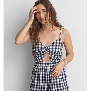 *SOLD* American Eagle Gingham Romper